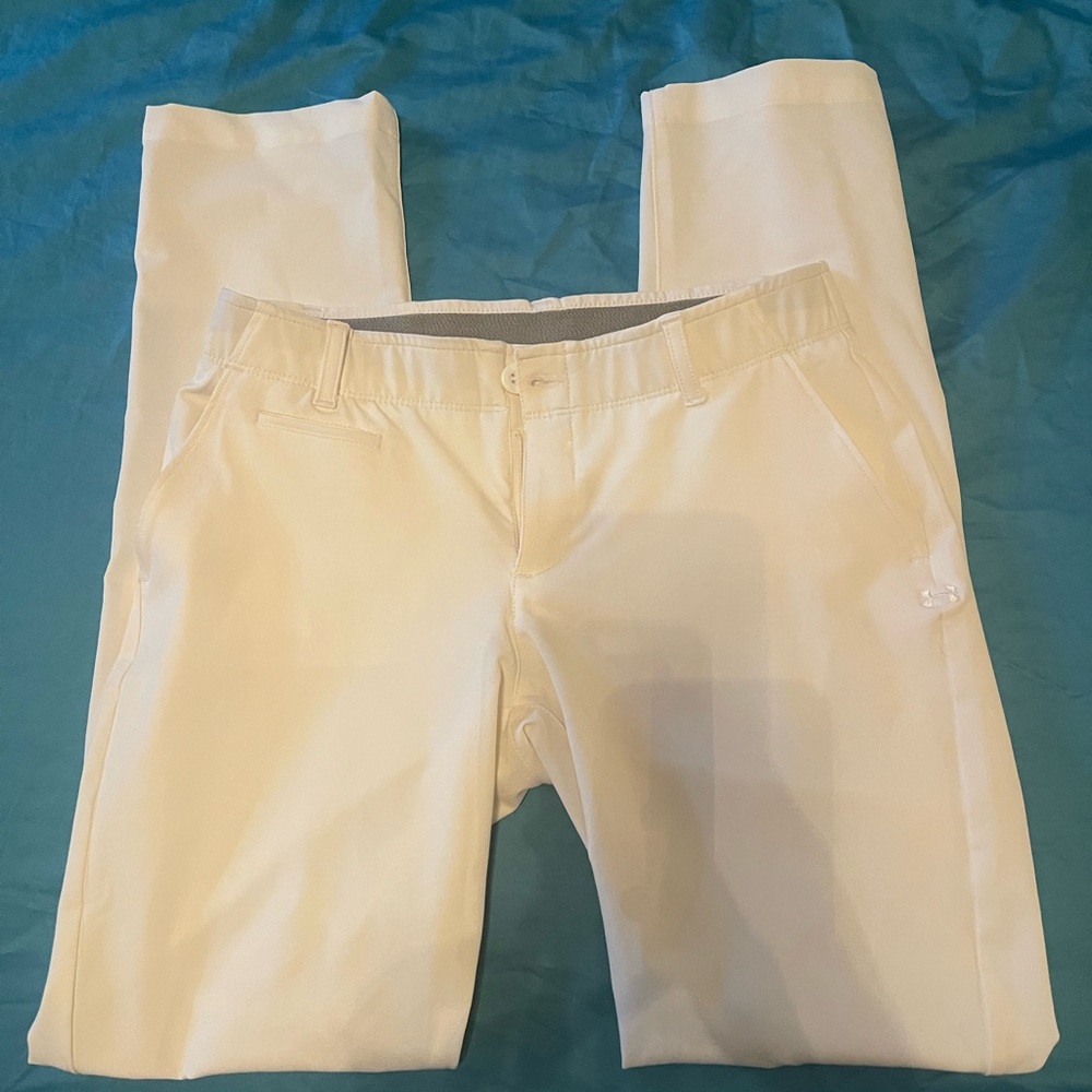 Women’s white golf pants UA size 4